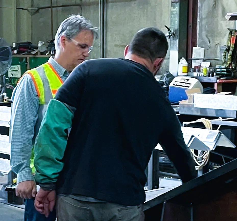 Collaboration with the shop CWI over NDT results.